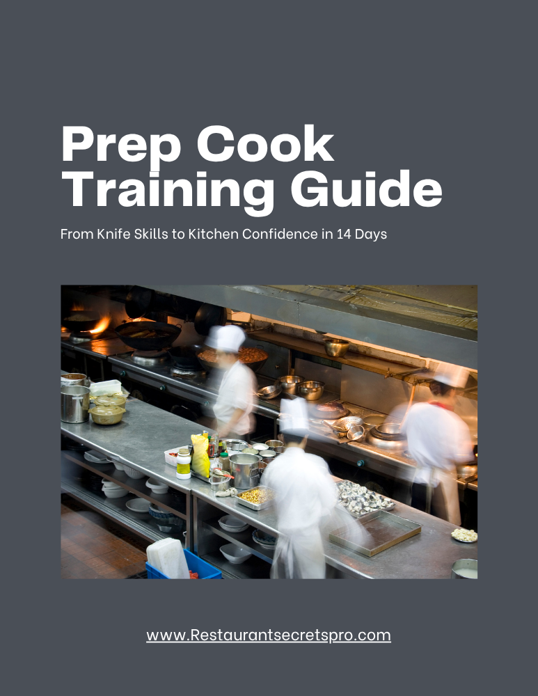 Prep Cook Training Guide