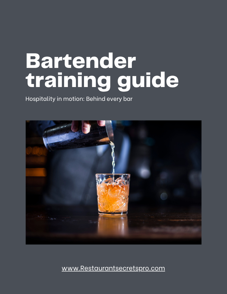 Bartender Training Guide